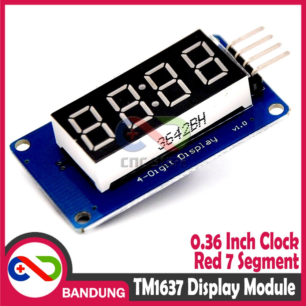 TM1637 DISPLAY MODULE FOR ARDUINO 7 SEGMENT 0.36INCH CLOCK RED 4 DIGIT DISPLAY SEVEN SEGMENT