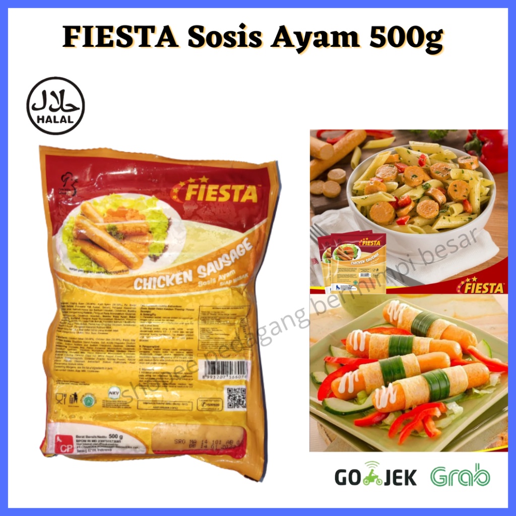 FIESTA Sosis Ayam 500g/ Sosis Ayam Fiesta/  Fiesta Chicken Sausage