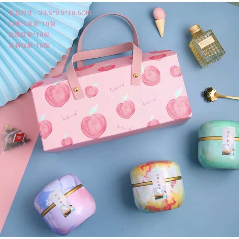 Tas Box Bag kue gulung permen Paper Bag Hampers valentine Kado PB 14