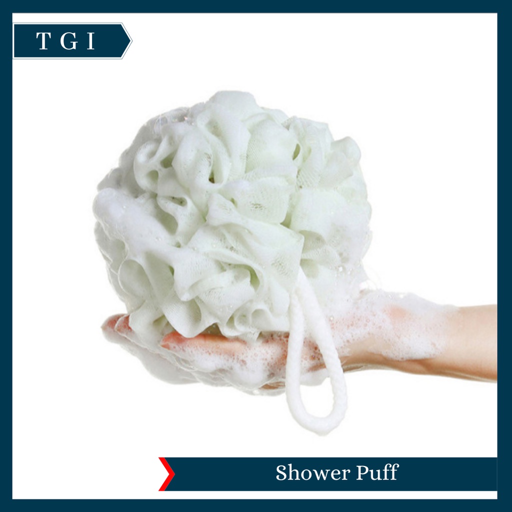 TGI - SHOWER PUFF PREMIUM SPONS MANDI BATH SPONGE SPONS WARNA PASTEL BUSA MANDI BULAT