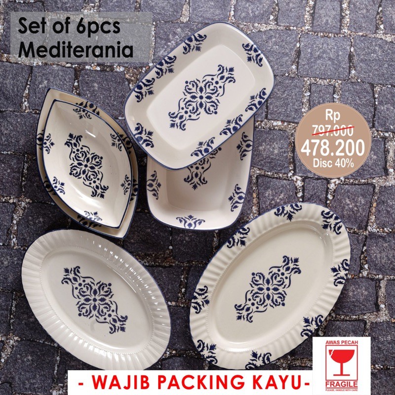 PERO SET OF 6 MEDITERANIA | Shopee Indonesia