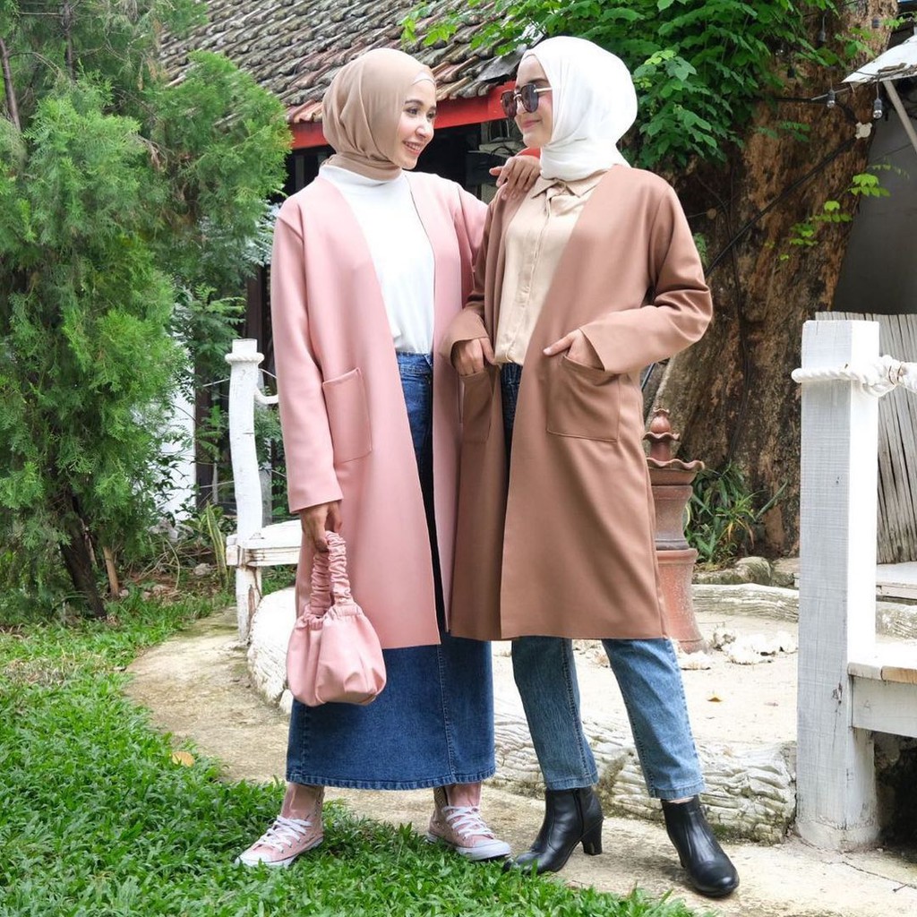 Cecyl Scuba Outer/Outer Scuba/Cardigan Scuba/Long Cardy Scuba/Blazer Scuba/Basic Scuba/Outer Kantong