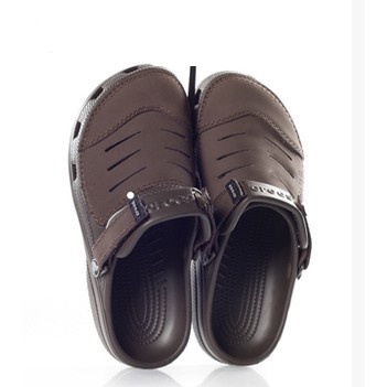 [ LAST STOCK ] Yukon Leather Crocs / Sandal Crocs - Sandal Kodok - Sandal Karet - Yukon Leather - Sandal Anti Air