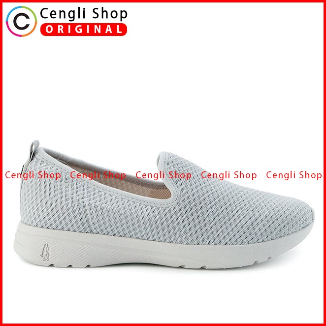 SEPATU SLIP ON WANITA HUSH PUPPIES ORIGINAL CASUAL BRANDED GREY HW13