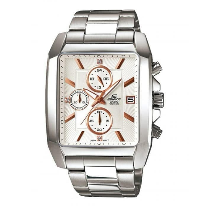 Jam Tangan Pria Casio Edifice Chronograph Swarov EFR-511D-7A Original