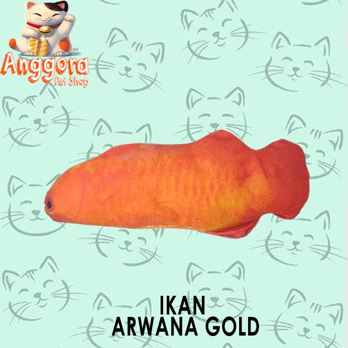 Mainan Boneka Catnip bentuk Ikan untuk Kucing