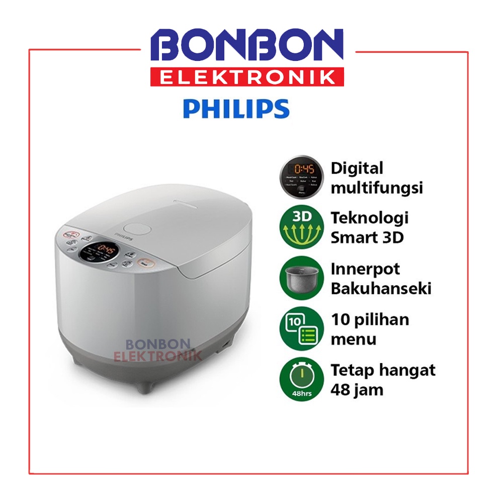 Philips Digital Rice Cooker 1.8 L HD4515/30 / HD4515 30 Penanak Nasi