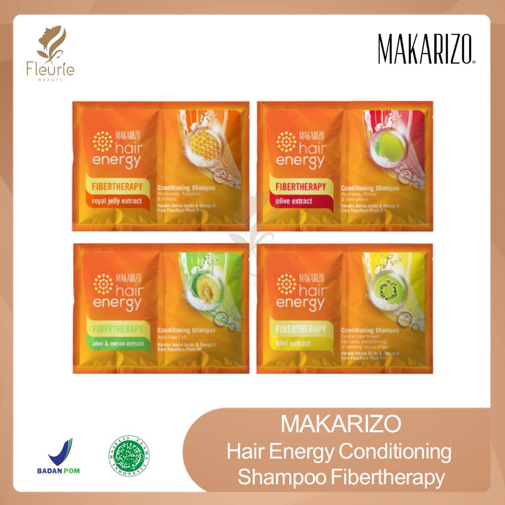 Makarizo Hair Energy Conditioning Shampoo Fibertherapy 9ml Sachet