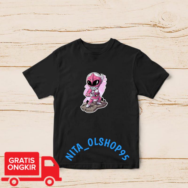 baju anak karakter , baju anak power rangers, terbaru