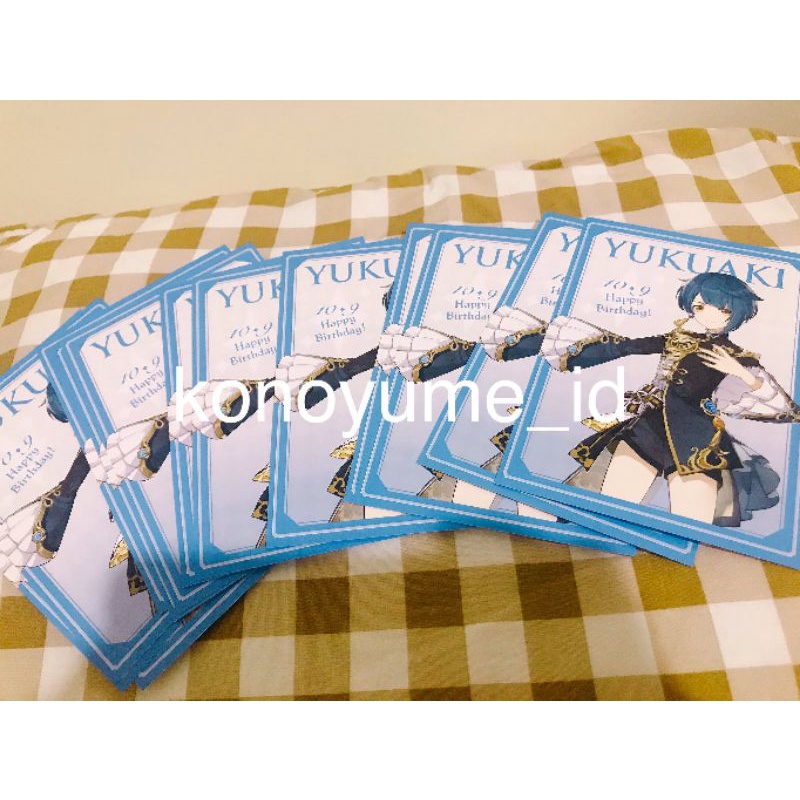 Genshin x Suipara Xingqiu postcard READY STOCK