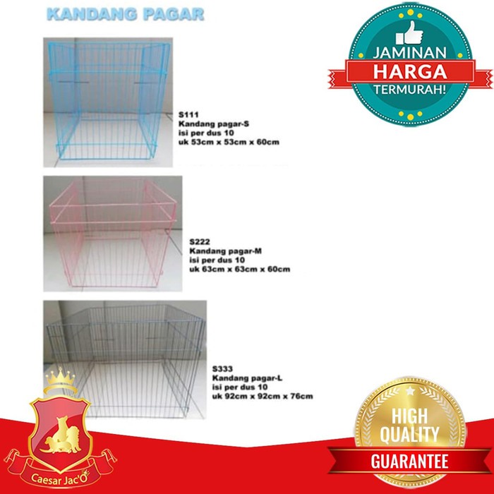 Kandang Pagar Besi Anjing Kucing Kelinci Ayam Hewan