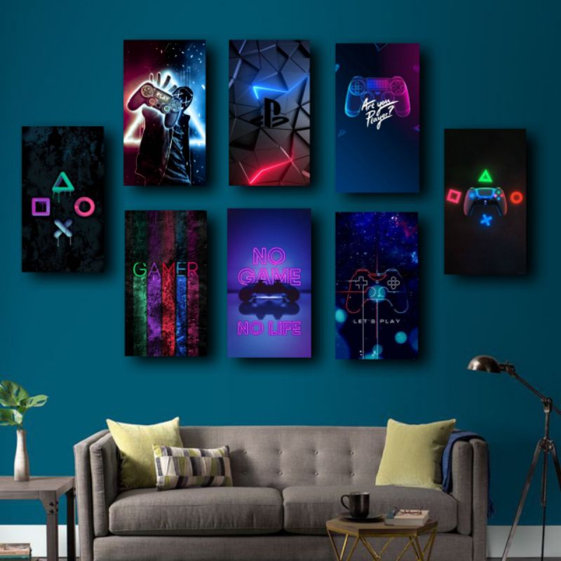 Hiasan Dinding Poster Kayu Games / Game Permainan aestetic Walldecor