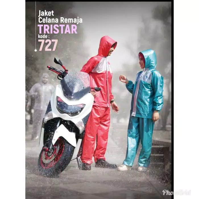 Jas Hujan Jaket Celana TRISTAR Plevia 727 Setelan Raincoat Hujan Remaja ABG Anak Tanggung