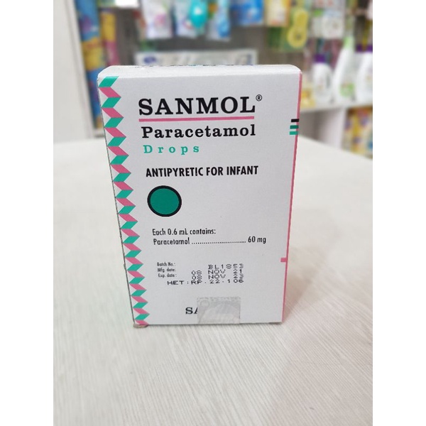 Sanmol Drop Bayi 0-2 Tahun 15ml / Obat Pereda Demam Bayi / Nyeri Sakit Kepala Dan Sakit gigi