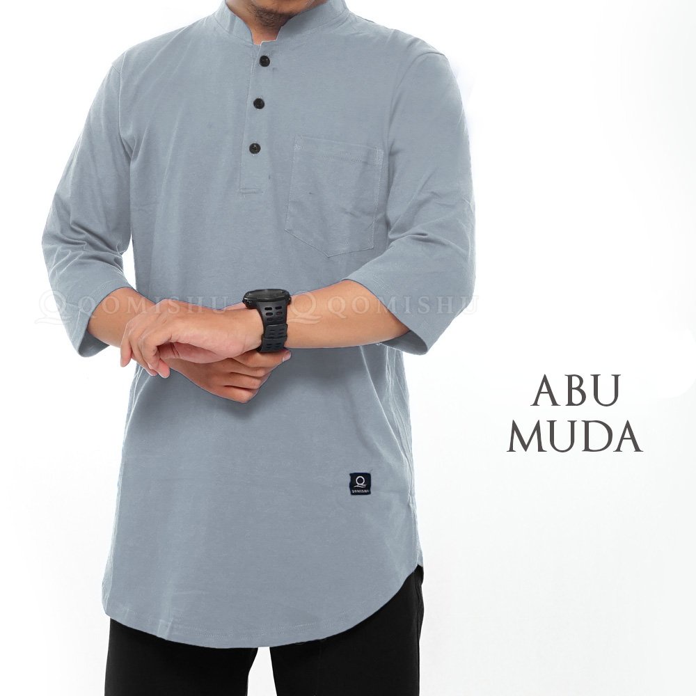 QOMISHU Kurta Basic Katun Kaos Combed Kasual KHAFID