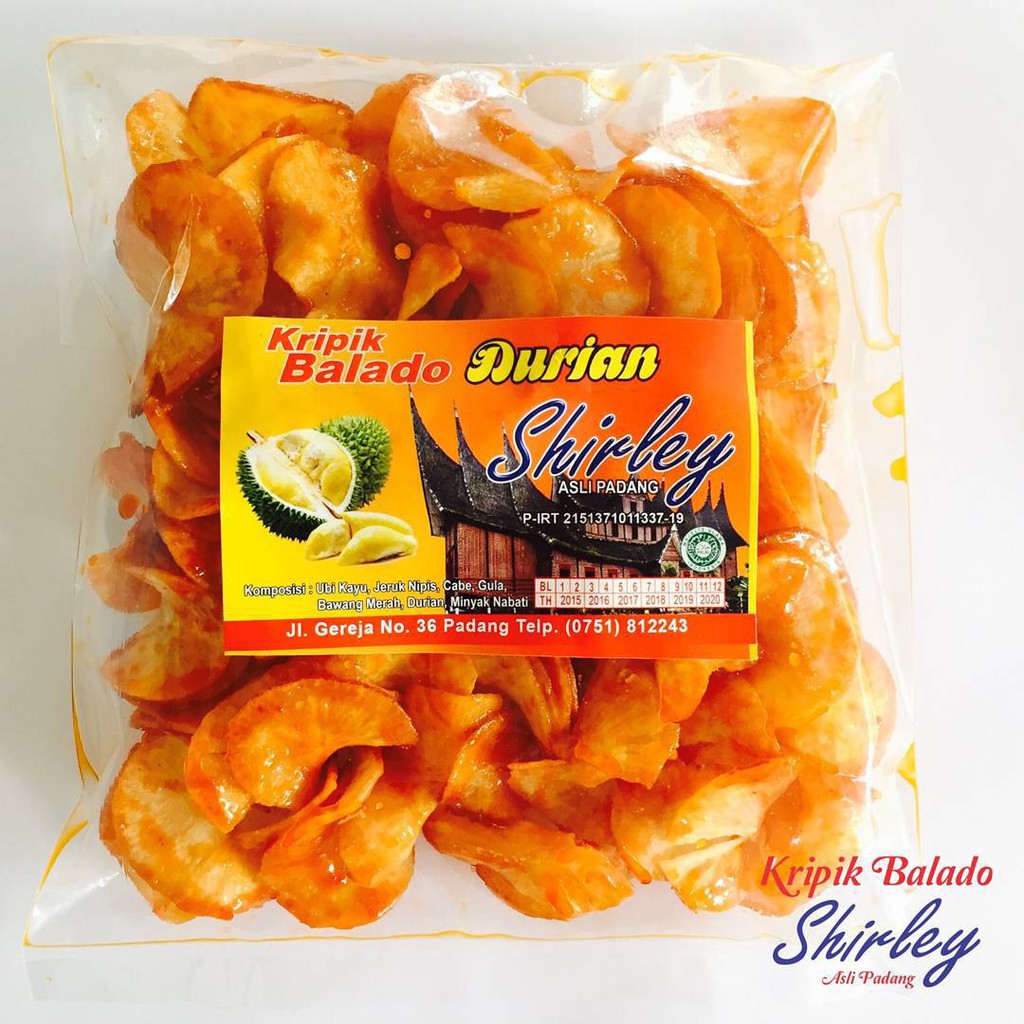 

Keripik Balado Durian Shirley Khas Padang 250 gram