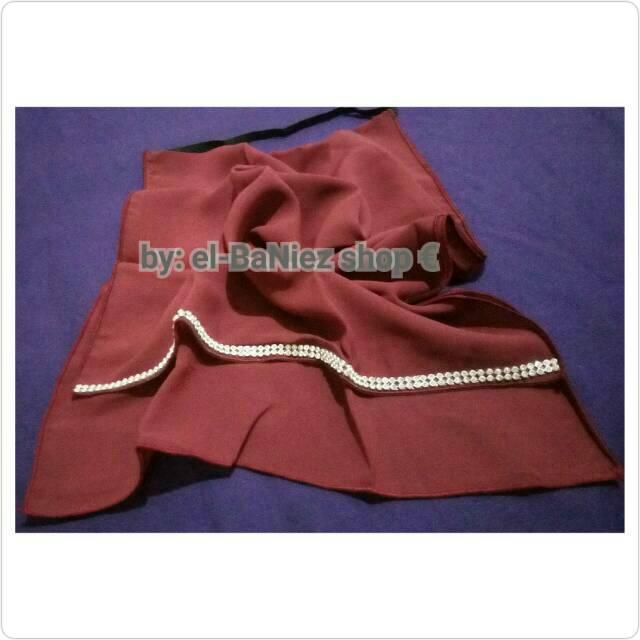 Cadar/ Niqab/ Niqob/ Purdah Half tali/ karet dua (2) layer Diamond/ sifon Ceruti/ ceruty/ blink
