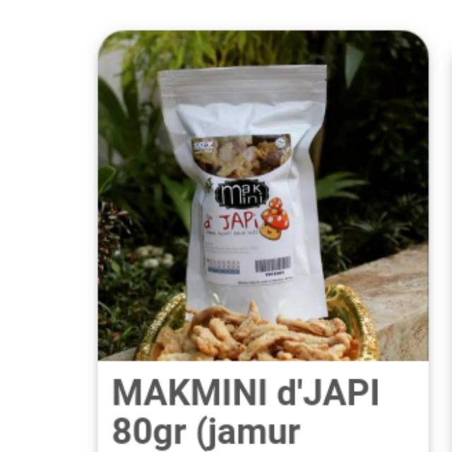 

MAKMINI D'JAPI ( JAMUR CRISPY)