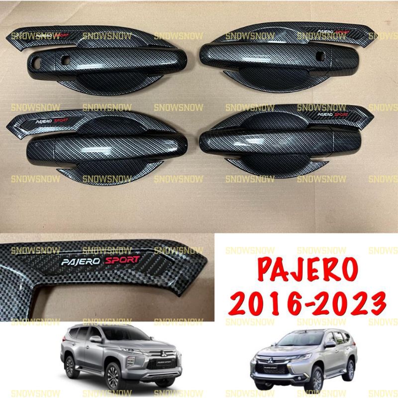 Paket Outer Handle Cover Pajero 2016 2020 2022 Activo Carbon