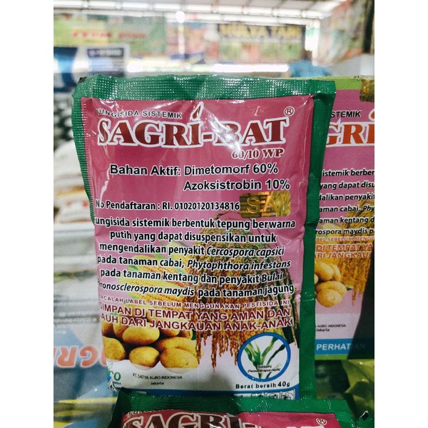 SAGRI BAT plus DIMETOMORF 60% + AZOKSISTROBIN 10% ORIGINAL 40gram