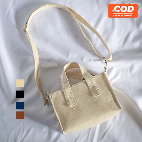 Sling Bag Canvas Wanita Tas Selempang Canvas Tas Canvas Wanita by Zooit
