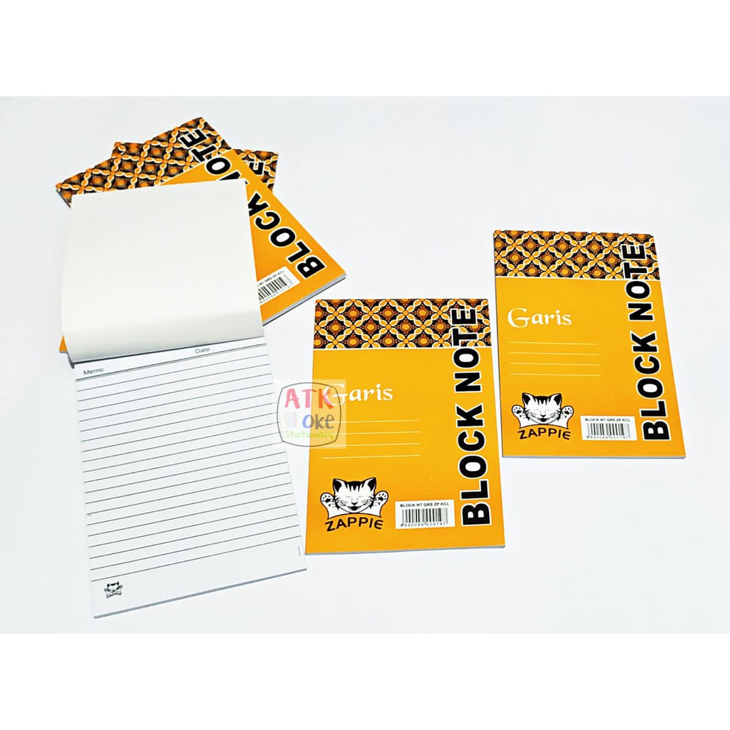 

1 Pcs Zappie Block Note Garis (K)