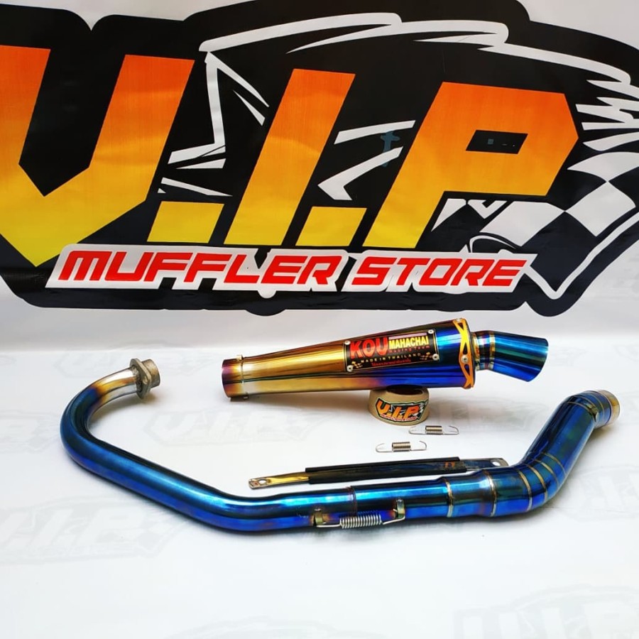 Knalpot KOU Kidal Bluemoon VIXION - SATRIA FU