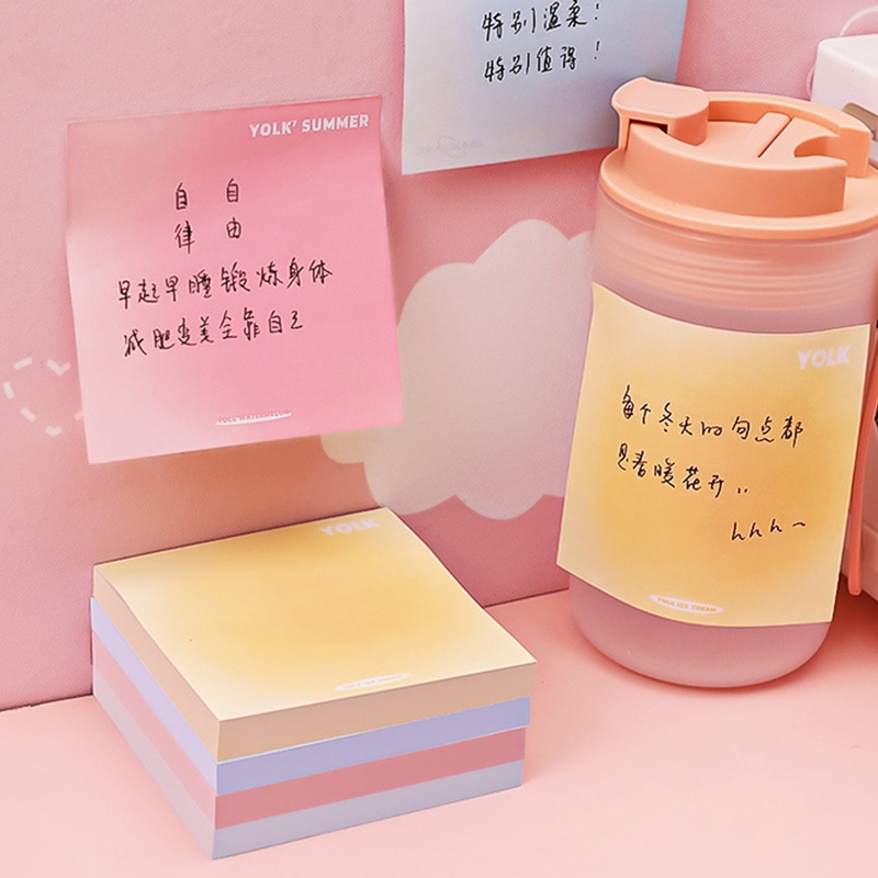50 Lembar Sticky Note Mini Warna Gradasi