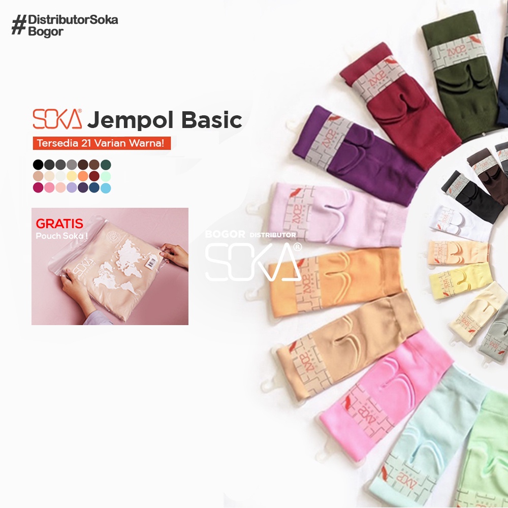 Soka Basic Jempol M - Kaos Kaki Jempol Muslimah - Distributor Soka