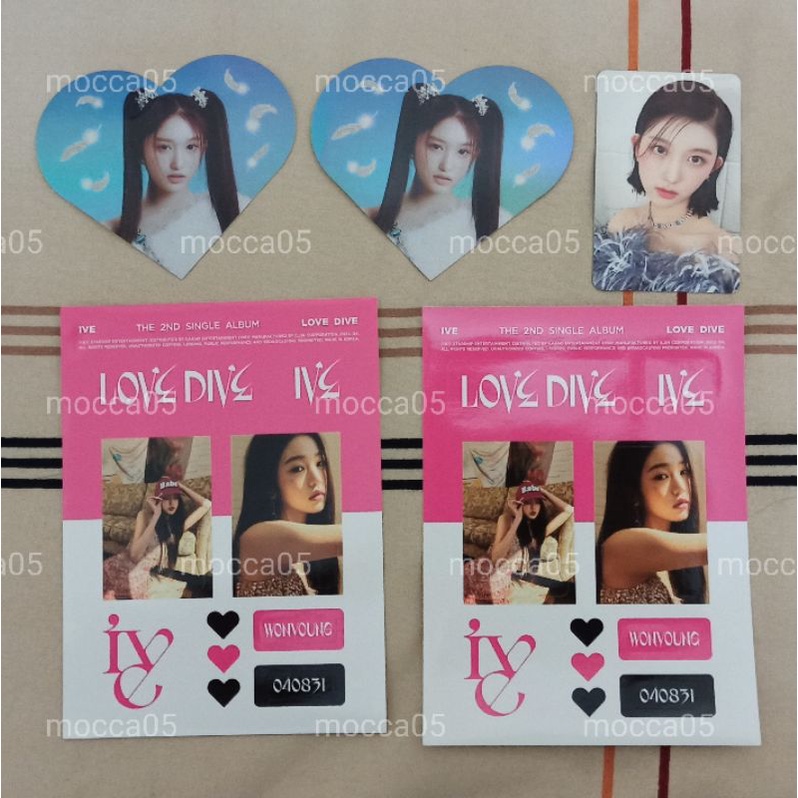 [Official] IVE 2nd Single Album - Love Dive (Photocards, Cards, Sticker)