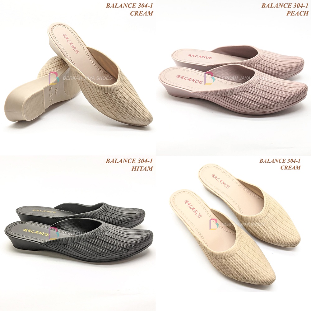 Sepatu Sandal Balance 304 - Sepatu Sandal Wanita Import Premium - Sepatu Sandal Wedges Karet Jelly