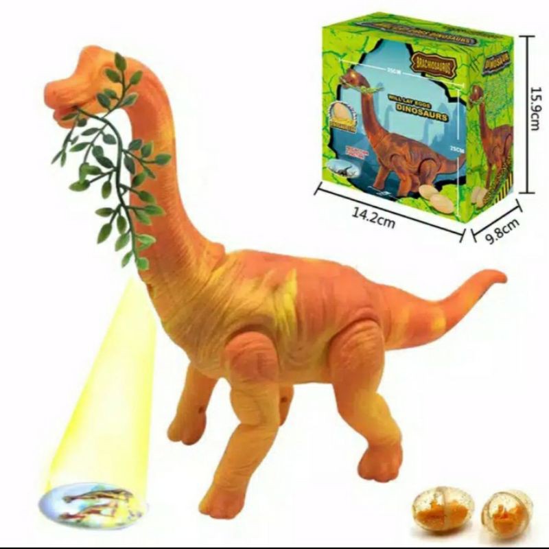 MAINAN DINOSAURUS JALAN BERTELUR