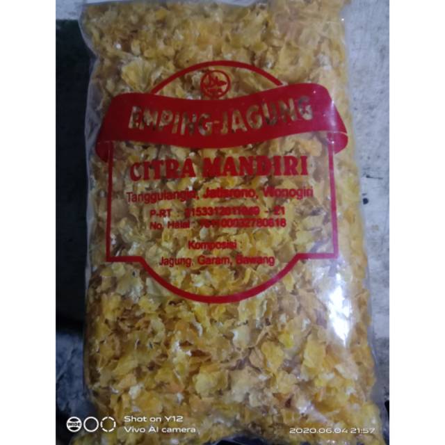 

Promo (COD) Emping jagung original mentah 500gr