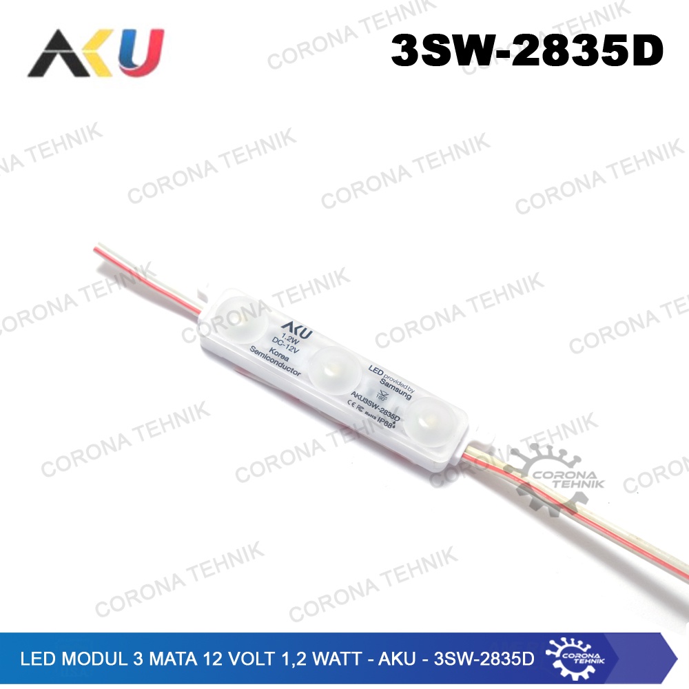 3SW-2835D - Led Modul 3 Mata 12 Volt 1,2 Watt - AKU