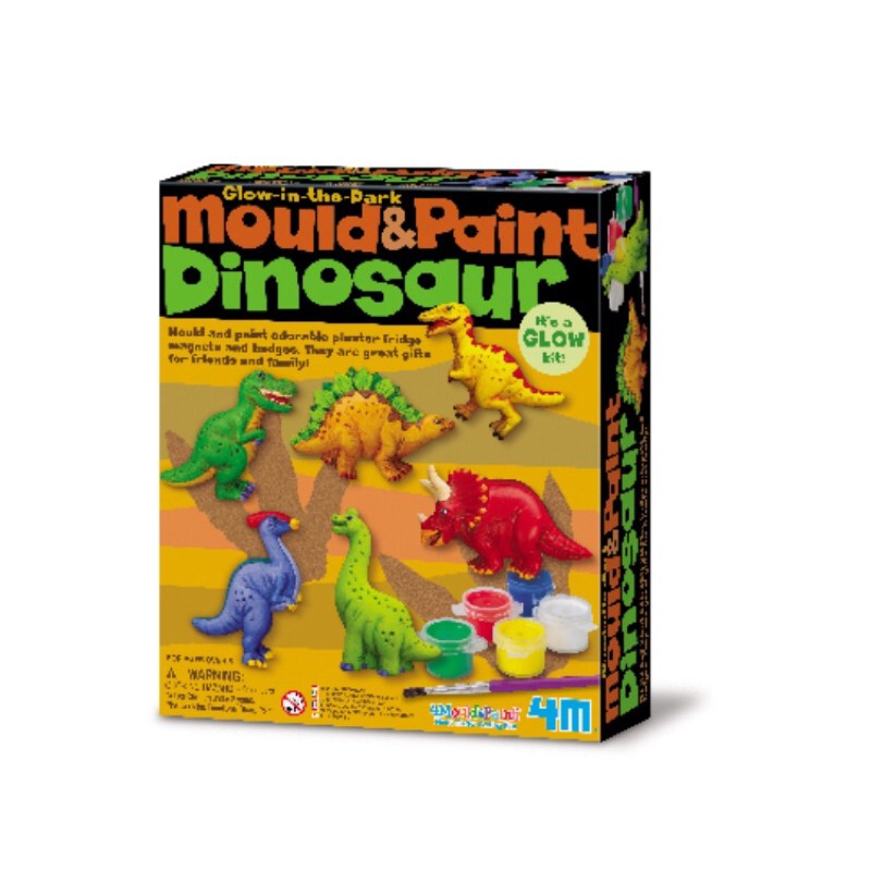 Mainan edukasi 4M mould & paint Dinosaur