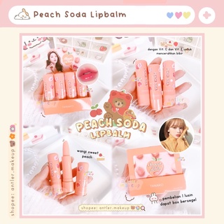 Image of Tanako Peach Peachy Soda Lip Balm Lipbalm Pencerah Pelembab Bibir Organik Natural Thailand