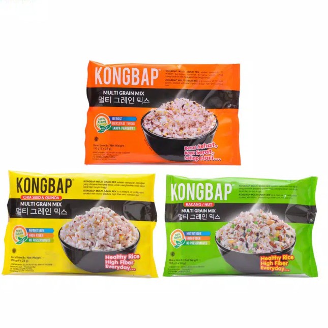 

978Eq10W Kongbap Multigrain Mix 150 Gram ( 6 X 25 Gram) - Chiaseed Quinoa WQ12