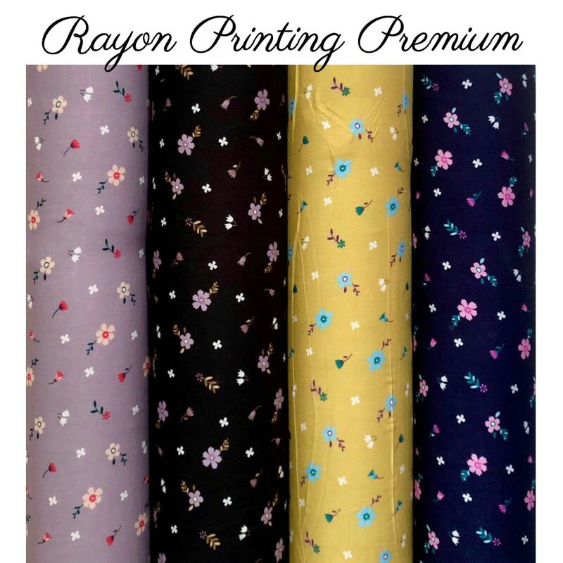 Kain Meteran Rayon Motif Zoyaa
