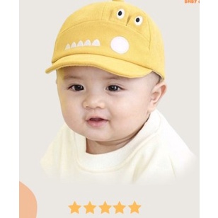 TOPI BAYI KARAKTER MOTIF ALIGATOR / CROCODILE BUAYA LUCU / TOPI BAYI ALIGATOR | FADHILAH SHOP BJB