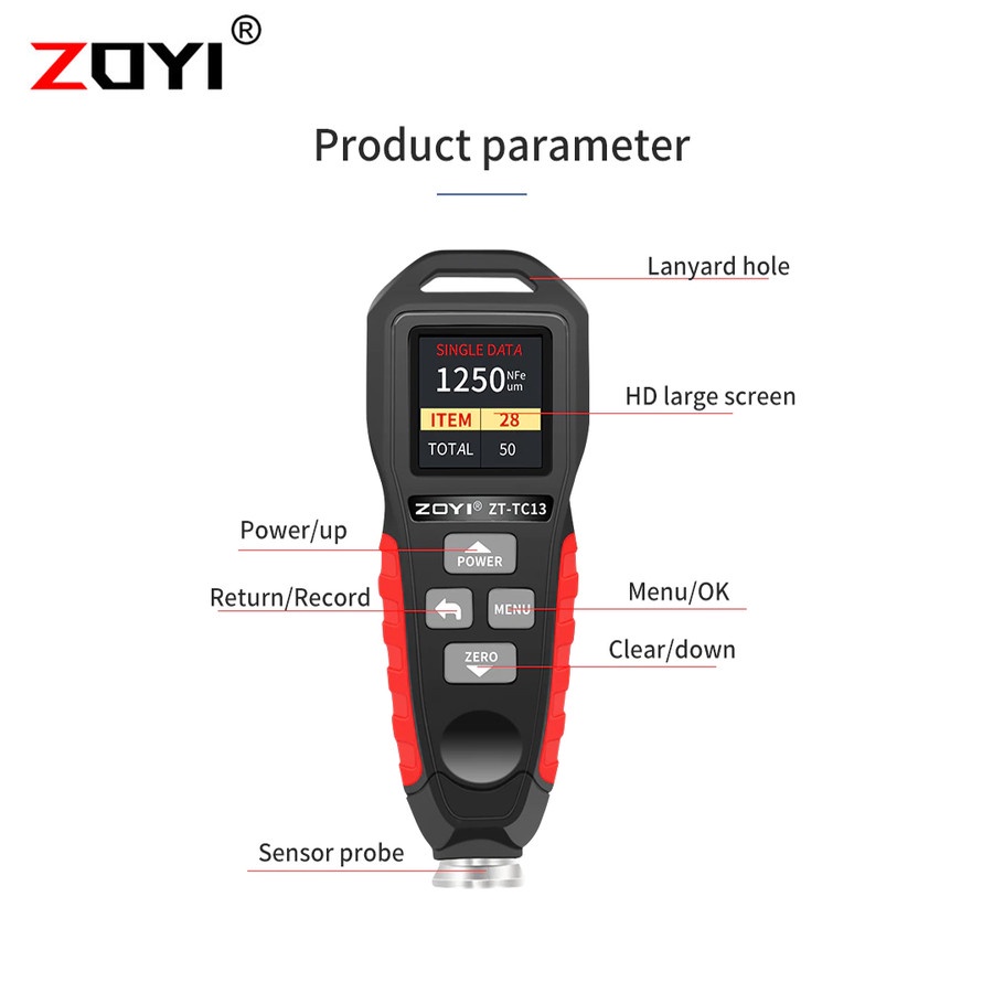 Coating Thickness Gauge Alat Ukur Ketebalan Cat