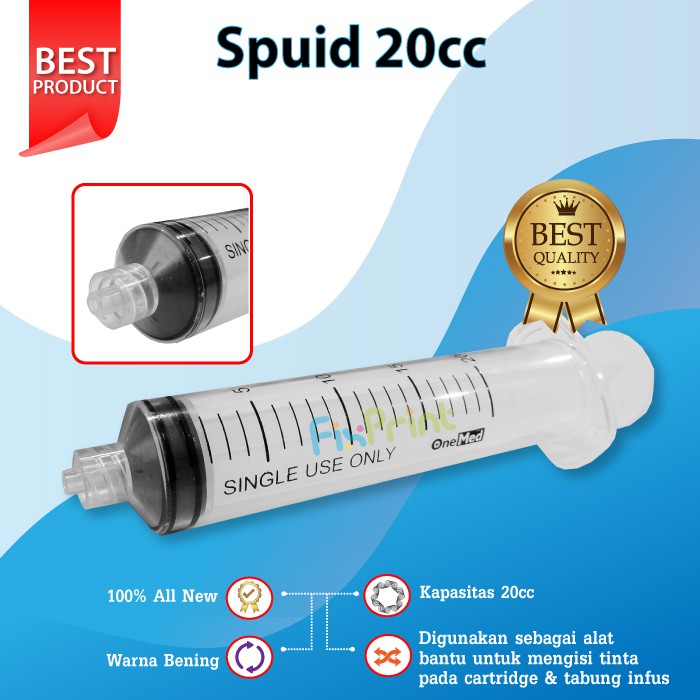 Spuid Suntikan 20ml / Spuit Suntikan 20ml / Suntikan tinta 20ml