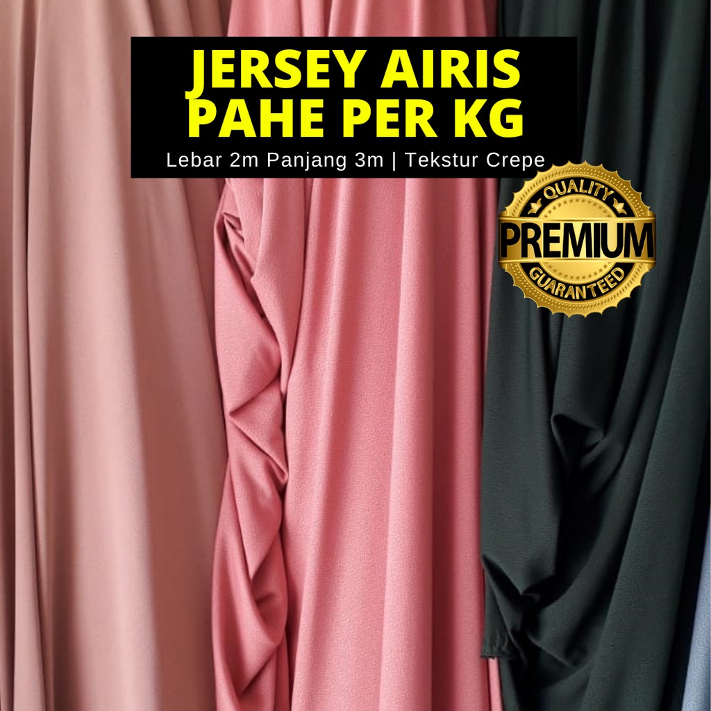 [BISA COD] LEBAR 1,8 METER KAIN JERSEY CREPE POLOS KILOAN ONLINE MURAH