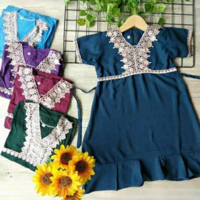 Gamis arab anak - gamis renda anak
