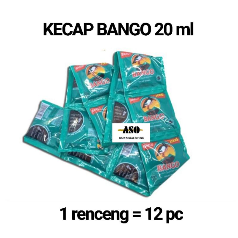 BANGO Kecap manis 20 ml RENCENG ( ISI 12 )