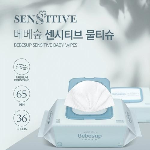 Bebesup Baby Wipes Sensitive isi 36 pcs / Tisue Basah Bebesup