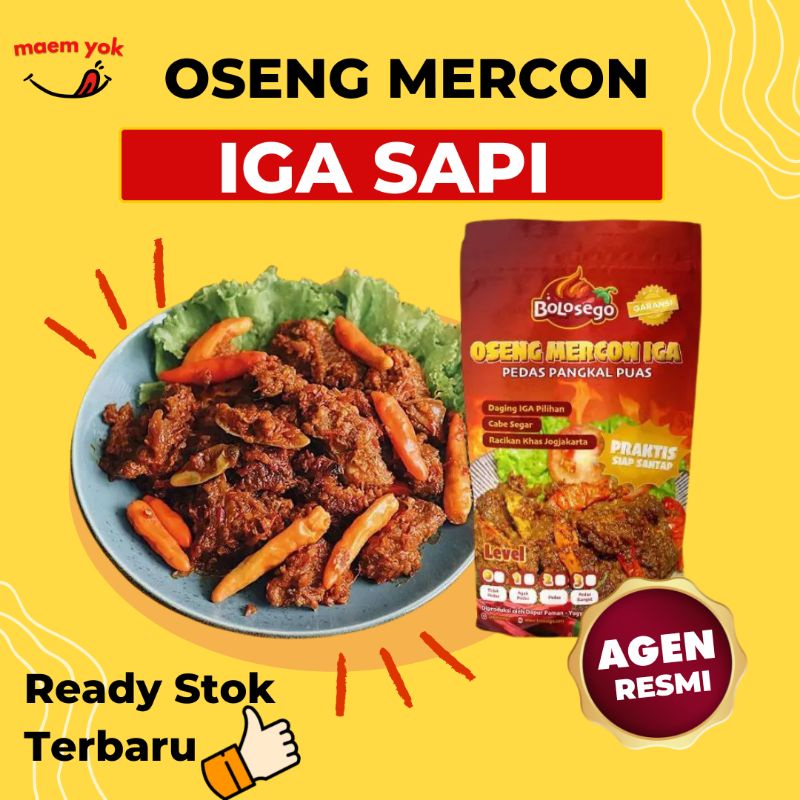 

(READY STOCK TERBARU) OSENG MERCON IGA SAPI FULL DAGING ADA LEVELNYA PEDES