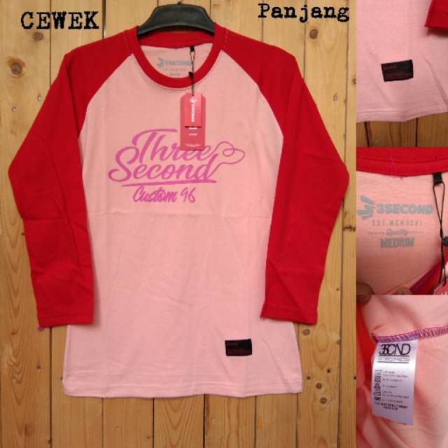 Raglan 3second wanita terbaru