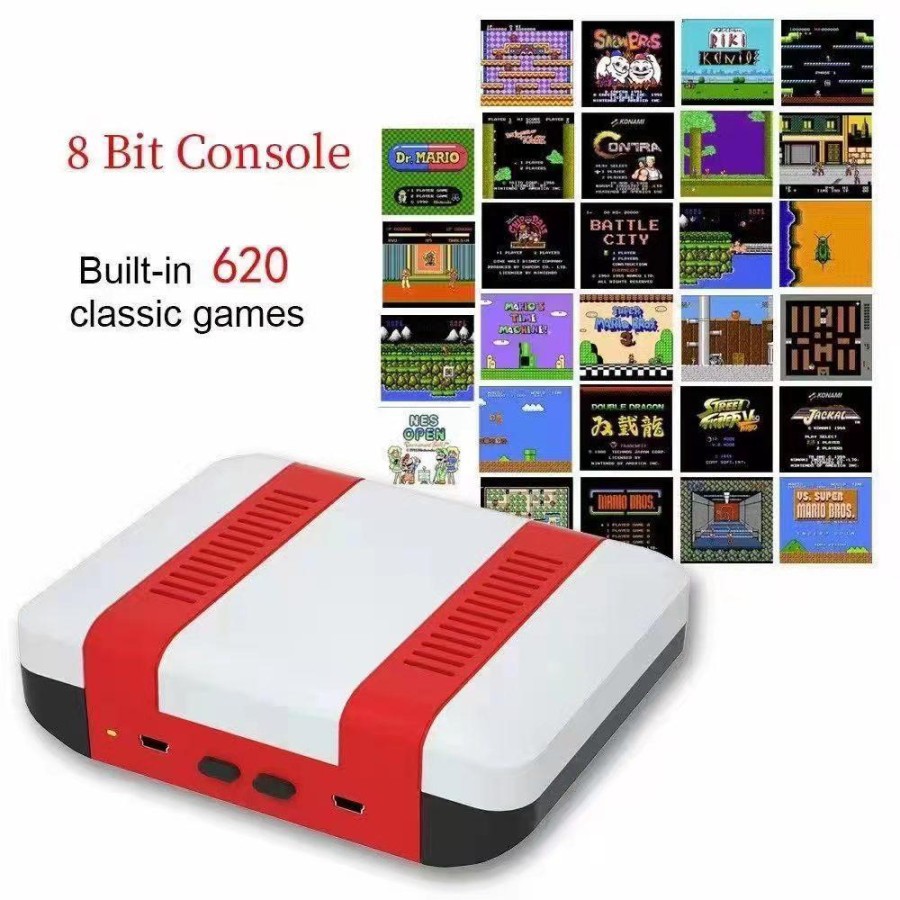 Game Console Red &amp; white Clasic 2 player 2021