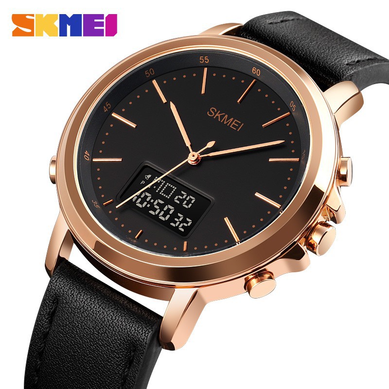 Jam Tangan SKMEI 1652 Leather Original Minimalism Sports Watches SKMEINDONESIA