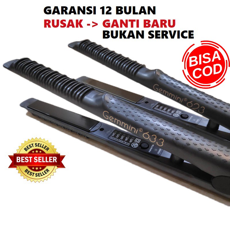 Gemmini 633 / 623 catokan pelurus &amp; pengeriting rambut